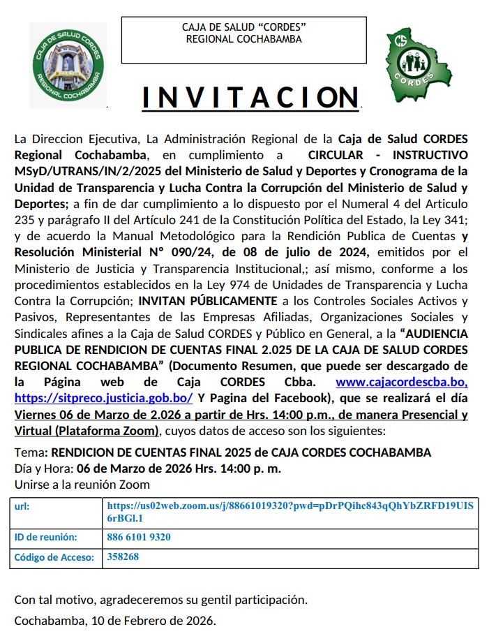 Audiencia Pública de Rendición de Cuentas final 2025