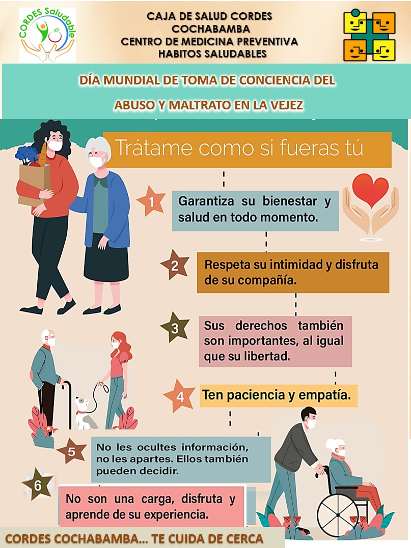 DÍA MUNDIAL DE TOMA DE CONCIENCIA DEL  ABUSO Y MALTRATO EN LA VEJEZ